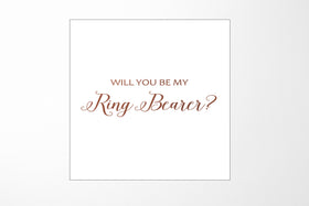 Will You Be My Ring Bearer? Proposal Box White - No Border - No ribbon