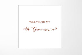 Will You Be My jr groomsman? Proposal Box White - No Border - No ribbon