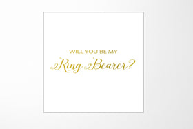 Will You Be My Ring Bearer? Proposal Box White - No Border - No ribbon