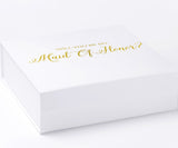 Will You Be My maid of honor? Proposal Box White - No Border - No ribbon