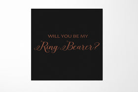 Will You Be My Ring Bearer? Proposal Box black - No Border - No ribbon