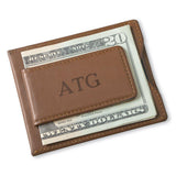 Personalized Brown Wallet - Magnetic Money Clip & Wallet - Brown