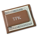 Personalized Brown Wallet - Magnetic Money Clip & Wallet - Brown
