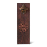 Personalized Monogram Wall Mounted Bottle Opener