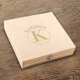 Personalized Kelso Groomsmen Flask Gift Box Set