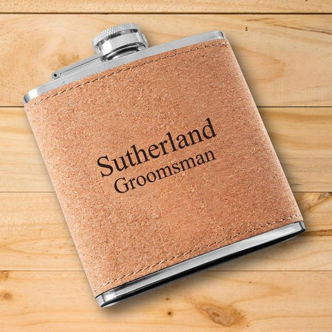 Personalized Cork Flask