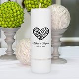 Personalized Wedding Candle - Unity Candle - Personalized 3"x 9" Candle