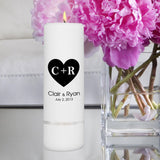 Personalized Wedding Candle - Unity Candle - Personalized 3"x 9" Candle