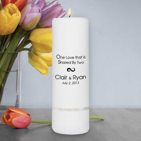 Personalized Wedding Candle - Unity Candle - Personalized 3"x 9" Candle