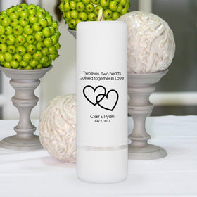 Personalized Wedding Candle - Unity Candle - Personalized 3"x 9" Candle