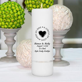 Personalized Wedding Candle - Unity Candle - Personalized 3"x 9" Candle