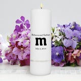 Personalized Wedding Candle - Unity Candle - Personalized 3"x 9" Candle