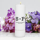 Personalized Wedding Candle - Unity Candle - Personalized 3"x 9" Candle