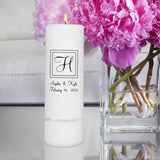 Personalized Wedding Candle - Unity Candle - Personalized 3"x 9" Candle