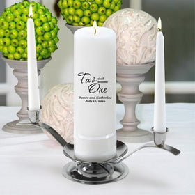 Personalized Premier Wedding Unity Candle w/Stand