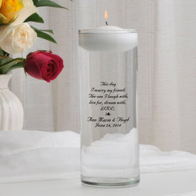 Personalized Floating Unity Candle