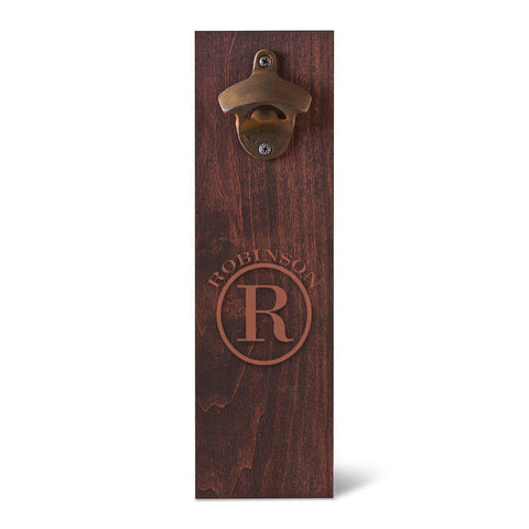Personalized Monogram Wall Mounted Bottle Opener