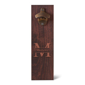 Personalized Monogram Wall Mounted Bottle Opener