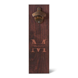 Personalized Monogram Wall Mounted Bottle Opener