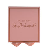 Will You Be My Jr Bridesmaid? Proposal Box Pink -  Border