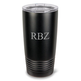 Monogrammed HúsavÃk 20 oz. Black Matte Double Wall Insulated Tumbler - All