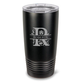 Monogrammed HúsavÃk 20 oz. Black Matte Double Wall Insulated Tumbler - All