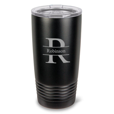Monogrammed HúsavÃk 20 oz. Black Matte Double Wall Insulated Tumbler - All