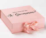 Will You Be My jr groomsman? Proposal Box Pink - No Border