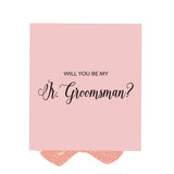Will You Be My jr groomsman? Proposal Box Pink - No Border