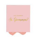 Will You Be My jr groomsman? Proposal Box Pink - No Border