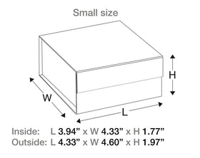 Will You Be My maid of honor? Proposal Box Red w/ black ribbon - No Border