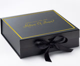 Will You Be My Matron of Honor? Proposal Box black -  Border