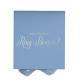 Will You Be My Ring Bearer? Proposal Box Light Blue - No Border