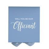 Will You Be our Officiant? Proposal Box Light Blue - No Border