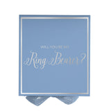 Will You Be My Ring Bearer? Proposal Box Light Blue -  Border