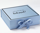 Will You Be My bridesmaid? Proposal Box Light Blue -  Border