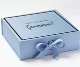 Will You Be My groomsman? Proposal Box Light Blue -  Border