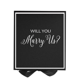 Will You Marry Us?? Proposal Box black -  Border