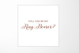 Will You Be My Ring Bearer? Proposal Box White - No Border - No ribbon