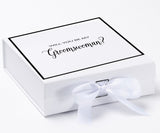 Will You Be My groomswoman? Proposal Box White -  Border