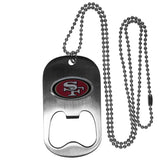 Personalized Bottle Opener - NFL - Necklace - Team Logo