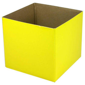 Small Posy Style Gift Box-Yellow-Gift boxes