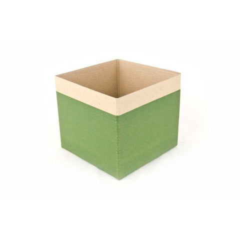 ‘Enviro’ Mini Posy Box Mini (13x12cmH)-Dark Green-Gift Box