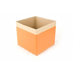 ‘Enviro’ Mini Posy Box Mini (13x12cmH)-Orange-Gift Box