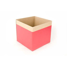 ‘Enviro’ Mini Posy Box Mini (13x12cmH)-Red-Gift Box