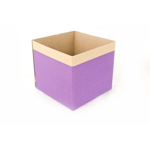 ‘Enviro’ Mini Posy Box Mini (13x12cmH)-Violet-Gift Box