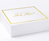 Will You Be My Best man? Proposal Box White -  Border - No ribbon