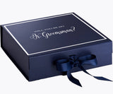 Will You Be My jr groomsman? Proposal Box Navy -  Border