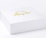 Will You Marry Us?? Proposal Box White - No Border - No ribbon