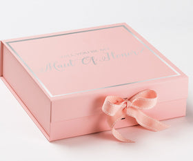 Will You Be My maid of honor? Proposal Box Pink -  Border